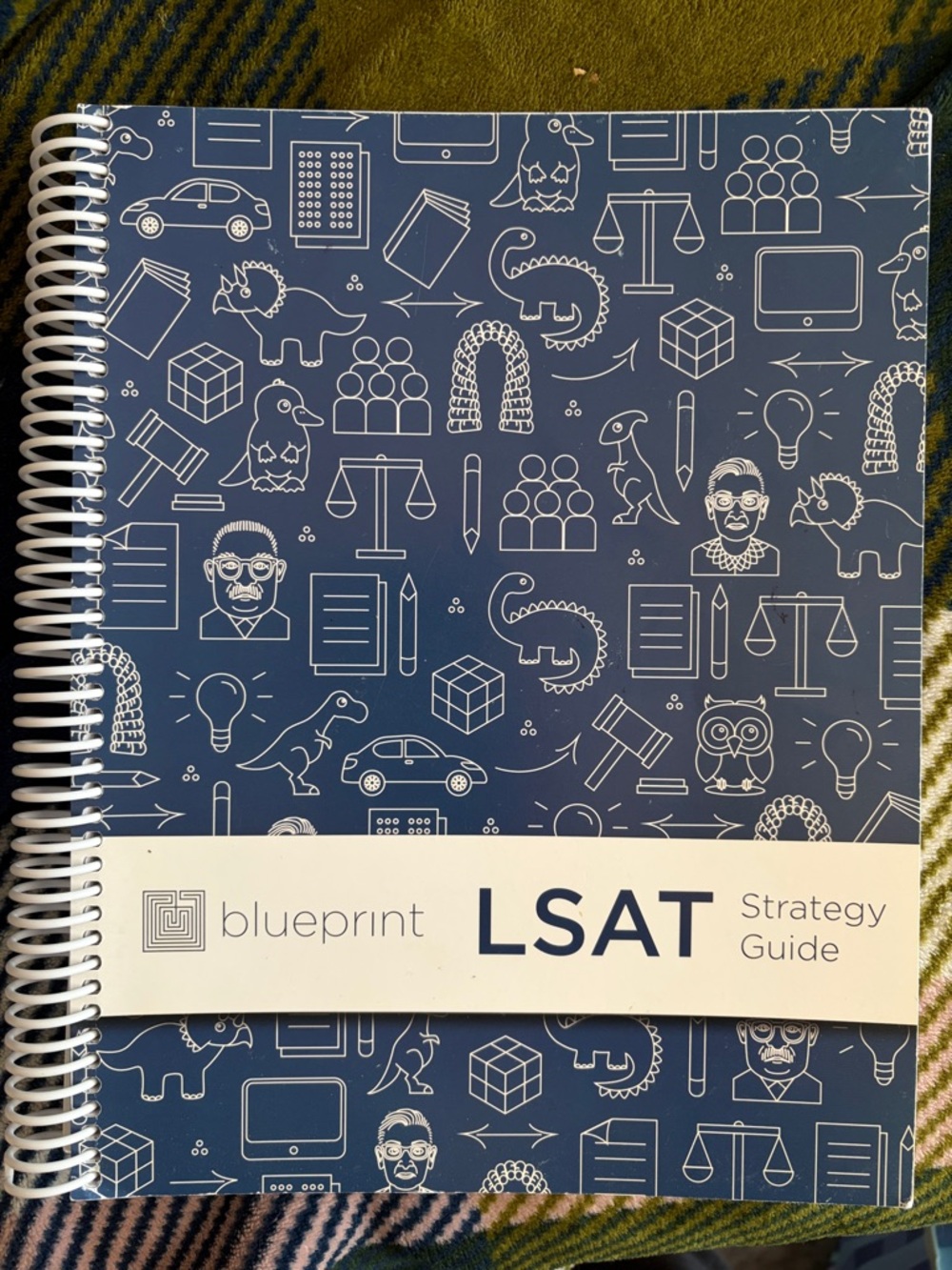 Blueprint LSAT Strategy Guide - Navy & White Spiral Book